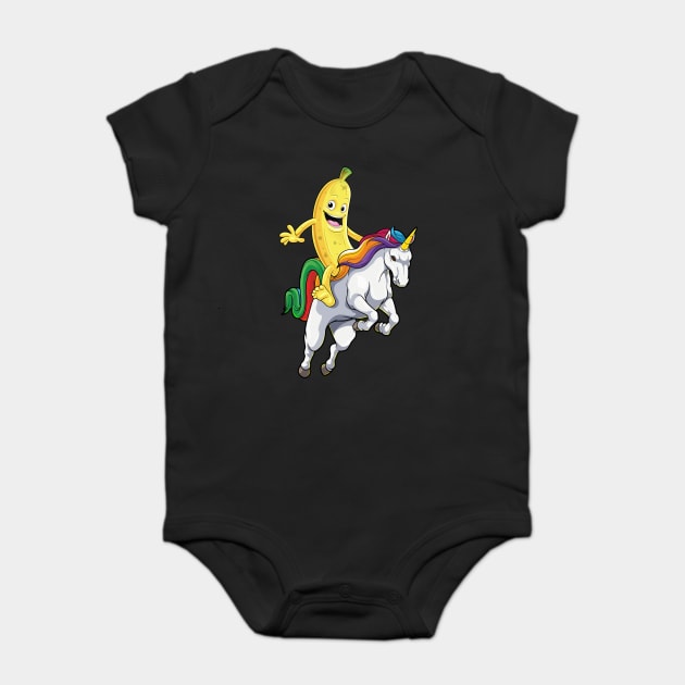 Banana Unicorn Joyride Baby Bodysuit by GoshWow®